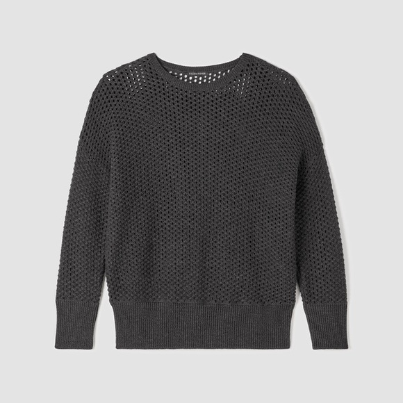 NWT Eileen Fisher Merino Crew Neck Top in Regenerative Wool - Picture 2 of 7